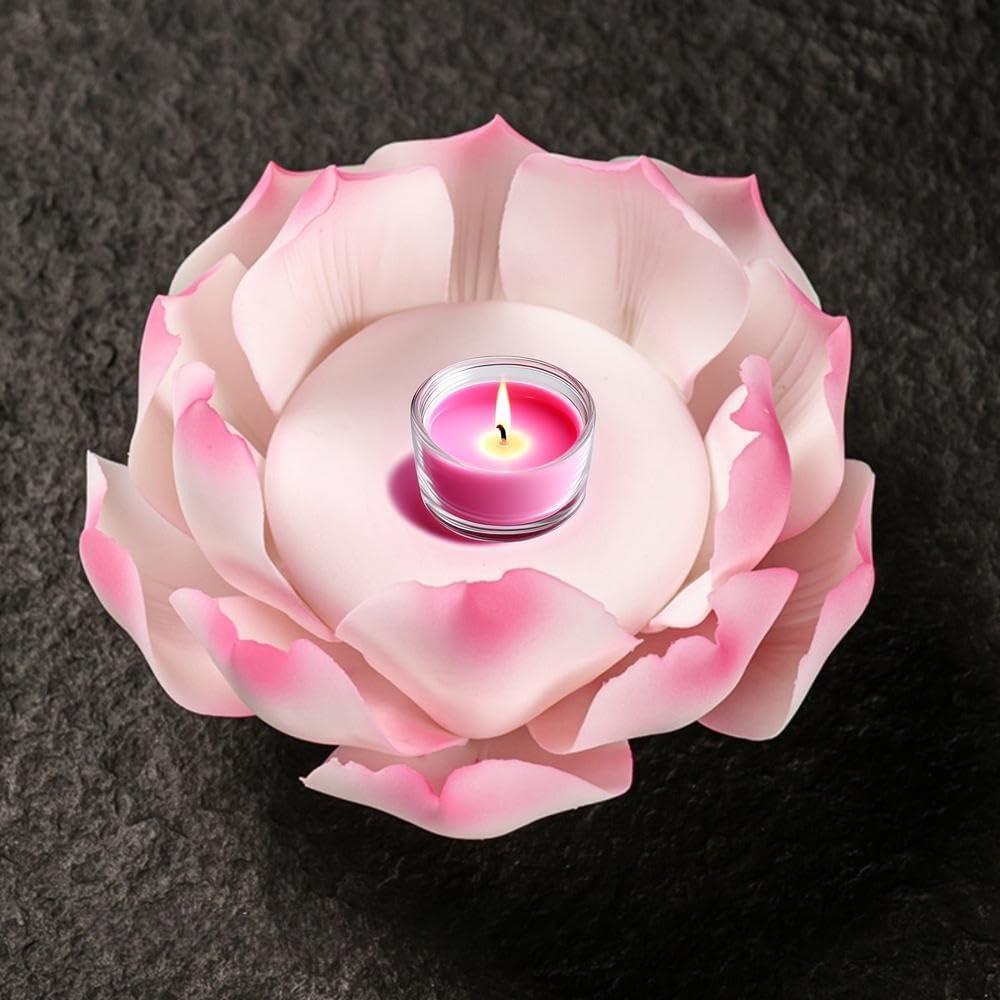 Soporte de Incienso de Loto Rosa Fluox Fuya 12.6cm Cerámica