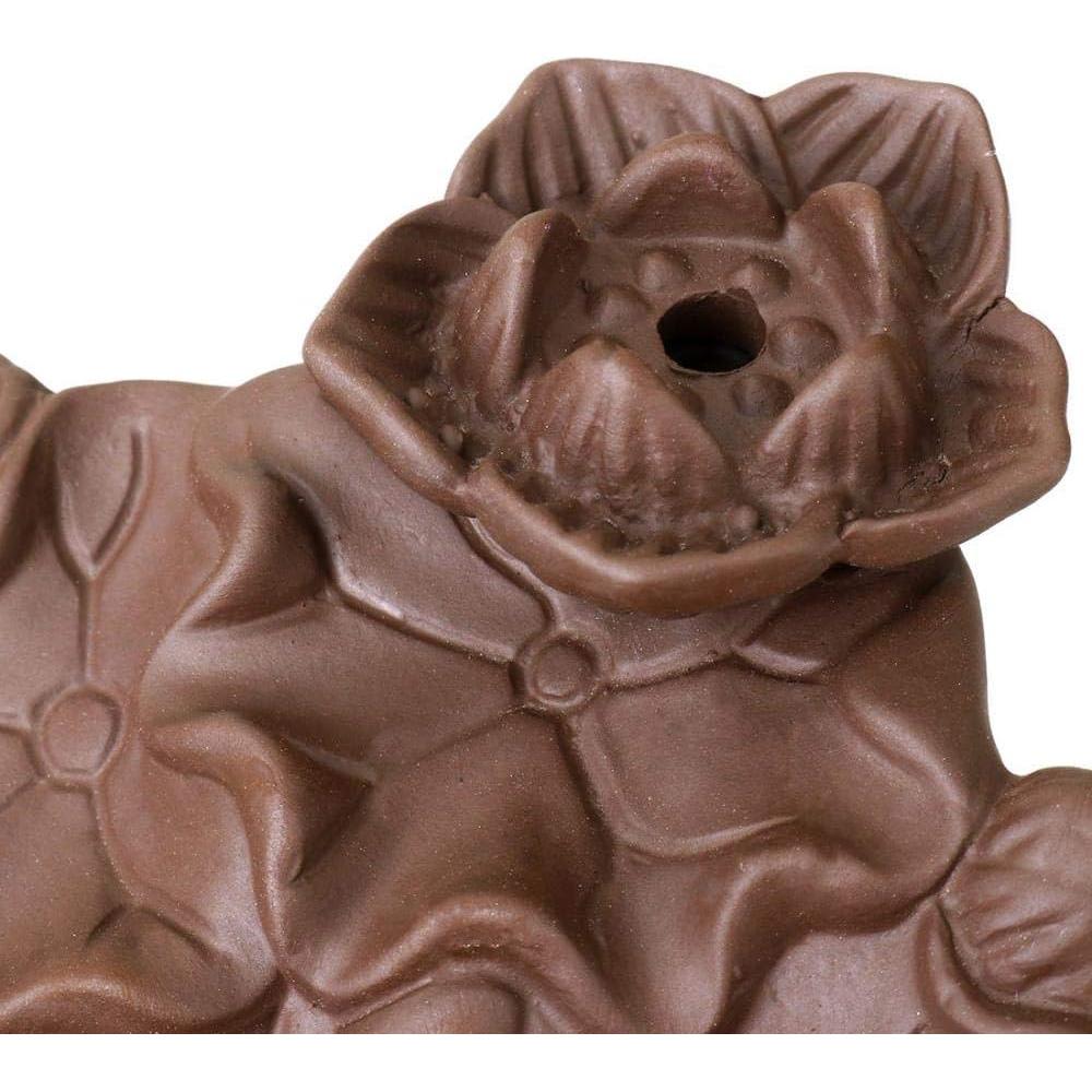 Soporte de Incienso de Retroceso Comeon Loto Cerámica + 20 Conos