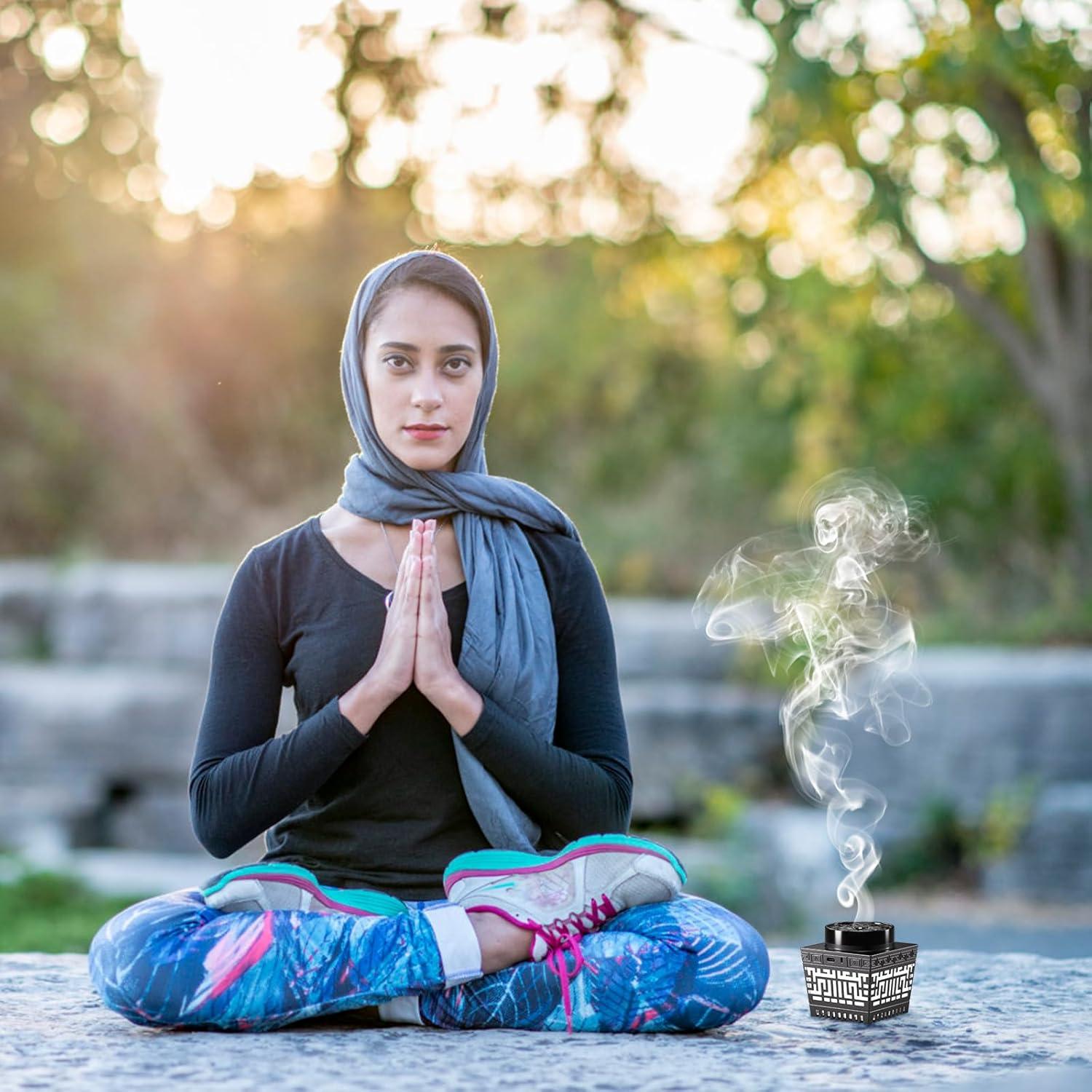 Horno de Incienso Eléctrico Telawah 2 en 1 con Altavoz Bluetooth