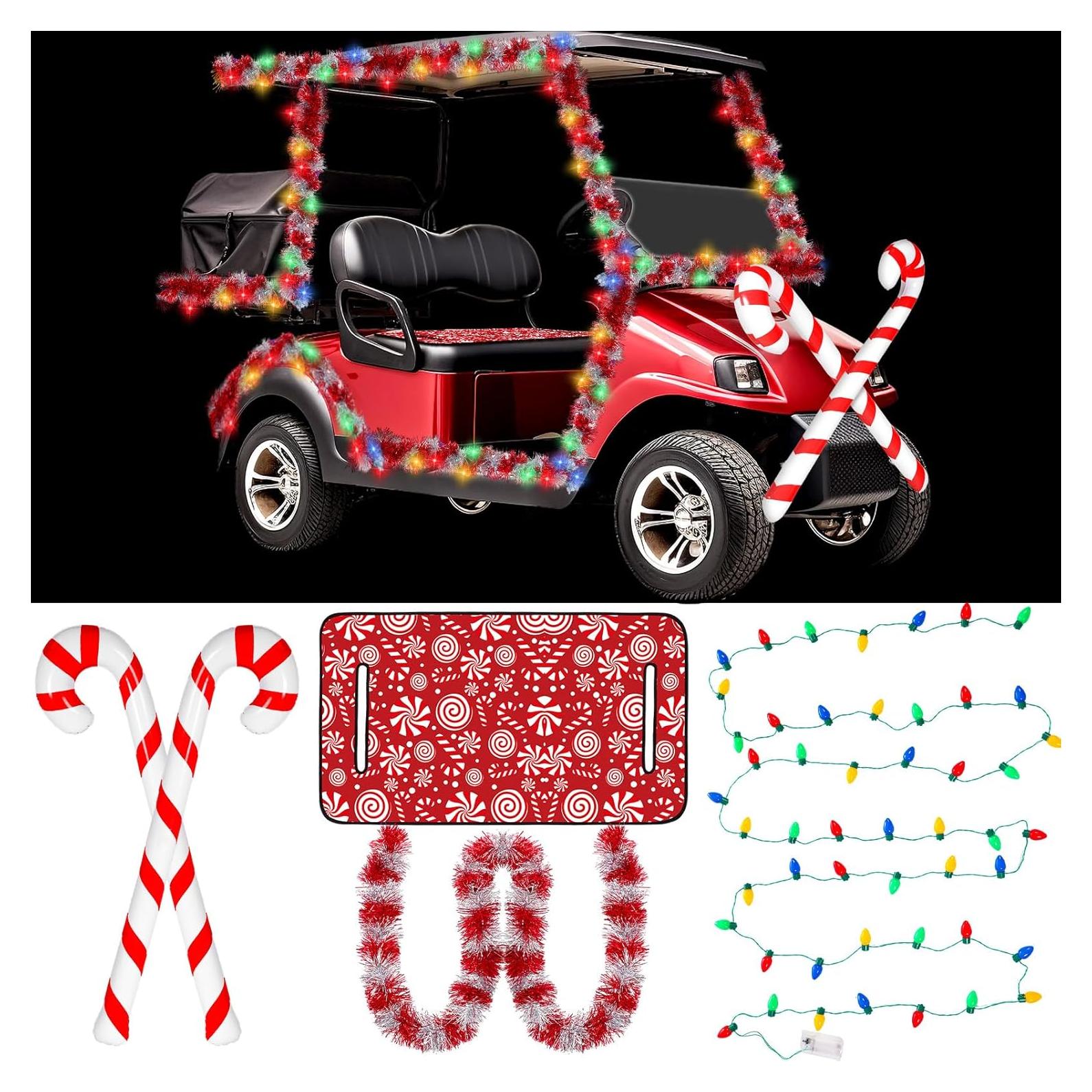 Kit de Decoración Navideña para Carritos de Golf Suncalla