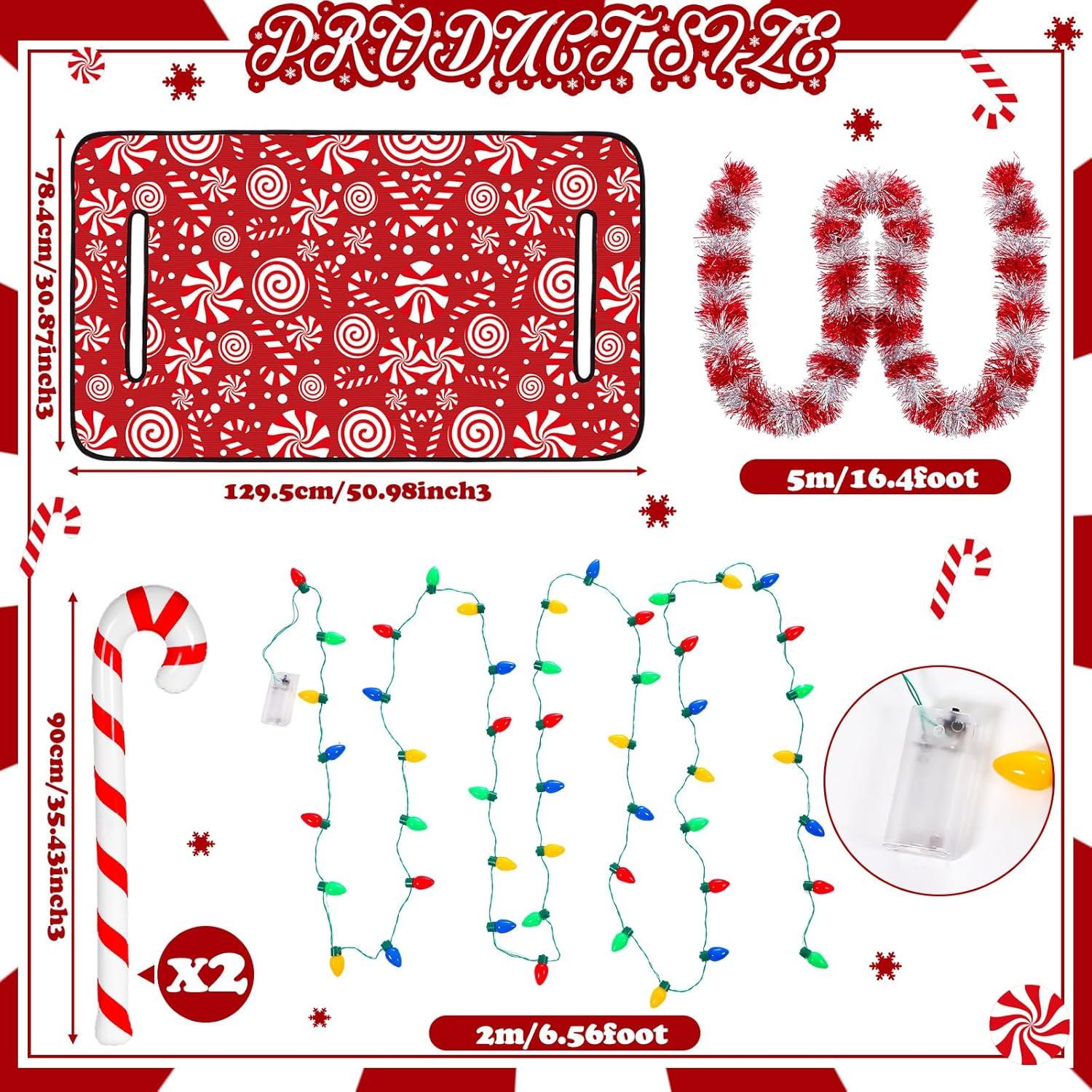 Kit de Decoración Navideña para Carritos de Golf Suncalla