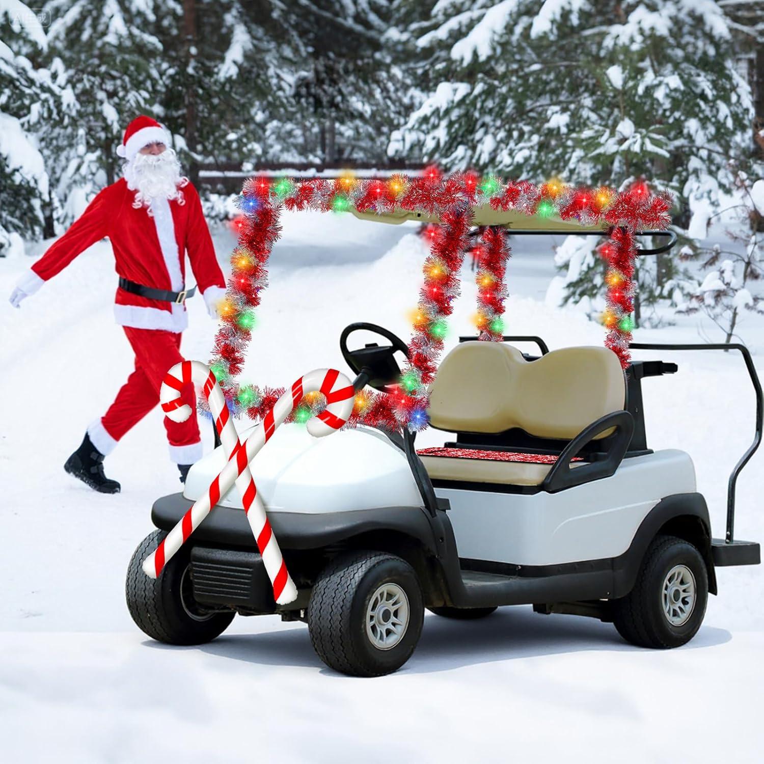 Kit de Decoración Navideña para Carritos de Golf Suncalla