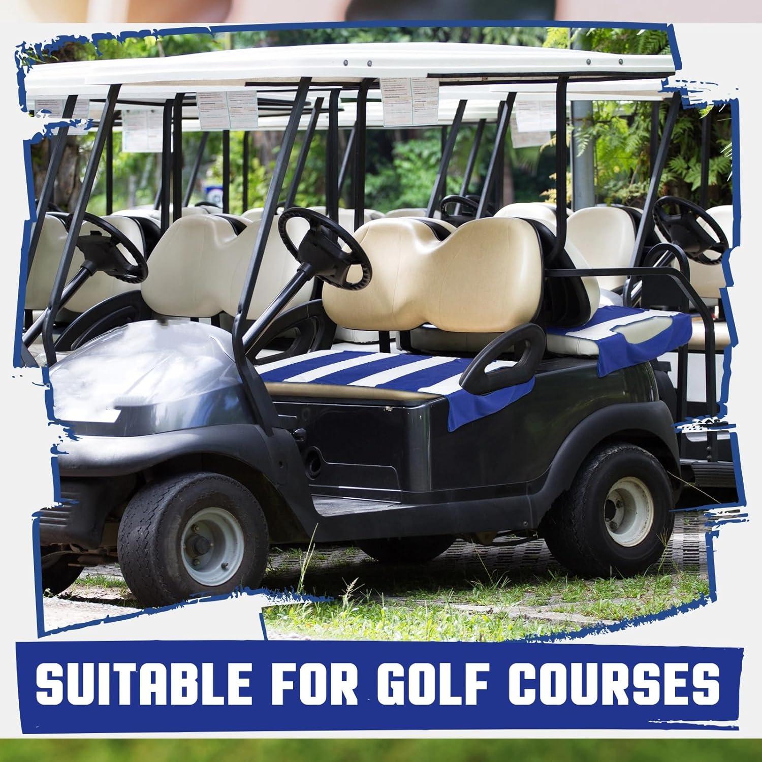 Funda de Asiento de Carrito de Golf HunnmingRe 2 Pcs Microfibra