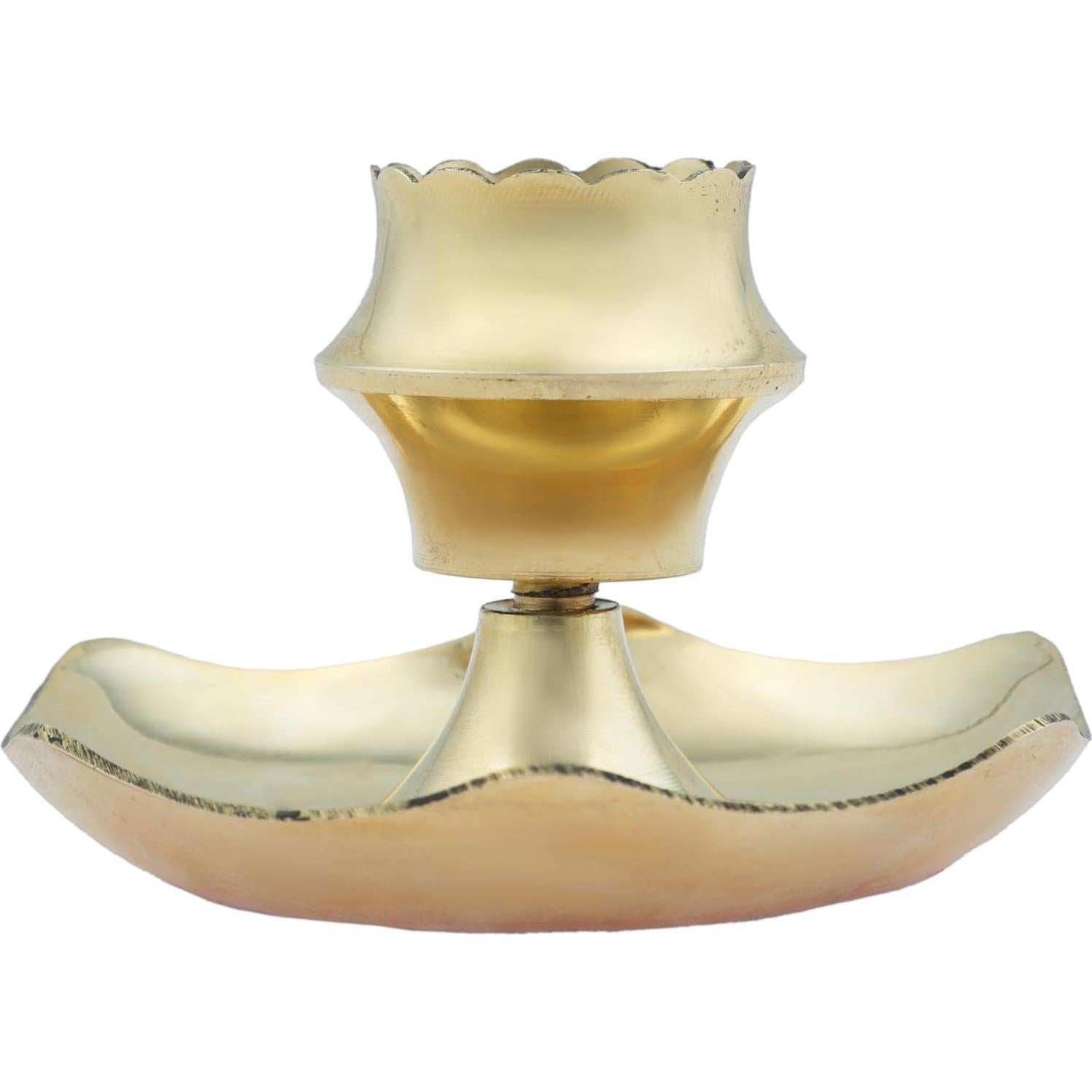 Soporte de Incienso de Latón Aditri Creation 8.89 cm Dorado