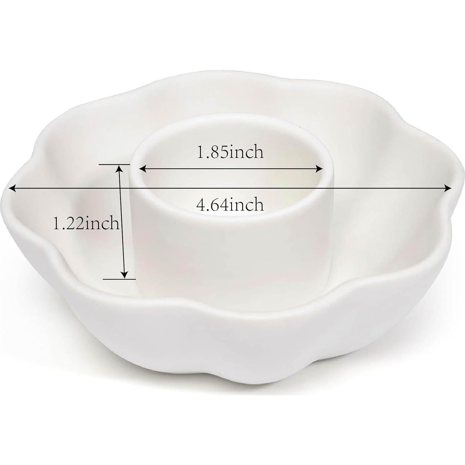 Soporte de Salvia YIASSON en Cerámica Blanca - Quemador Floral