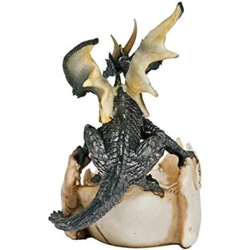 Estatua de Ofrenda Dragón Design Toscano 23 cm Poliresina