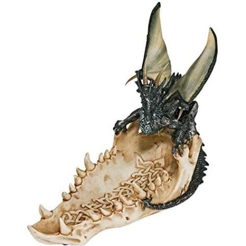 Estatua de Ofrenda Dragón Design Toscano 23 cm Poliresina