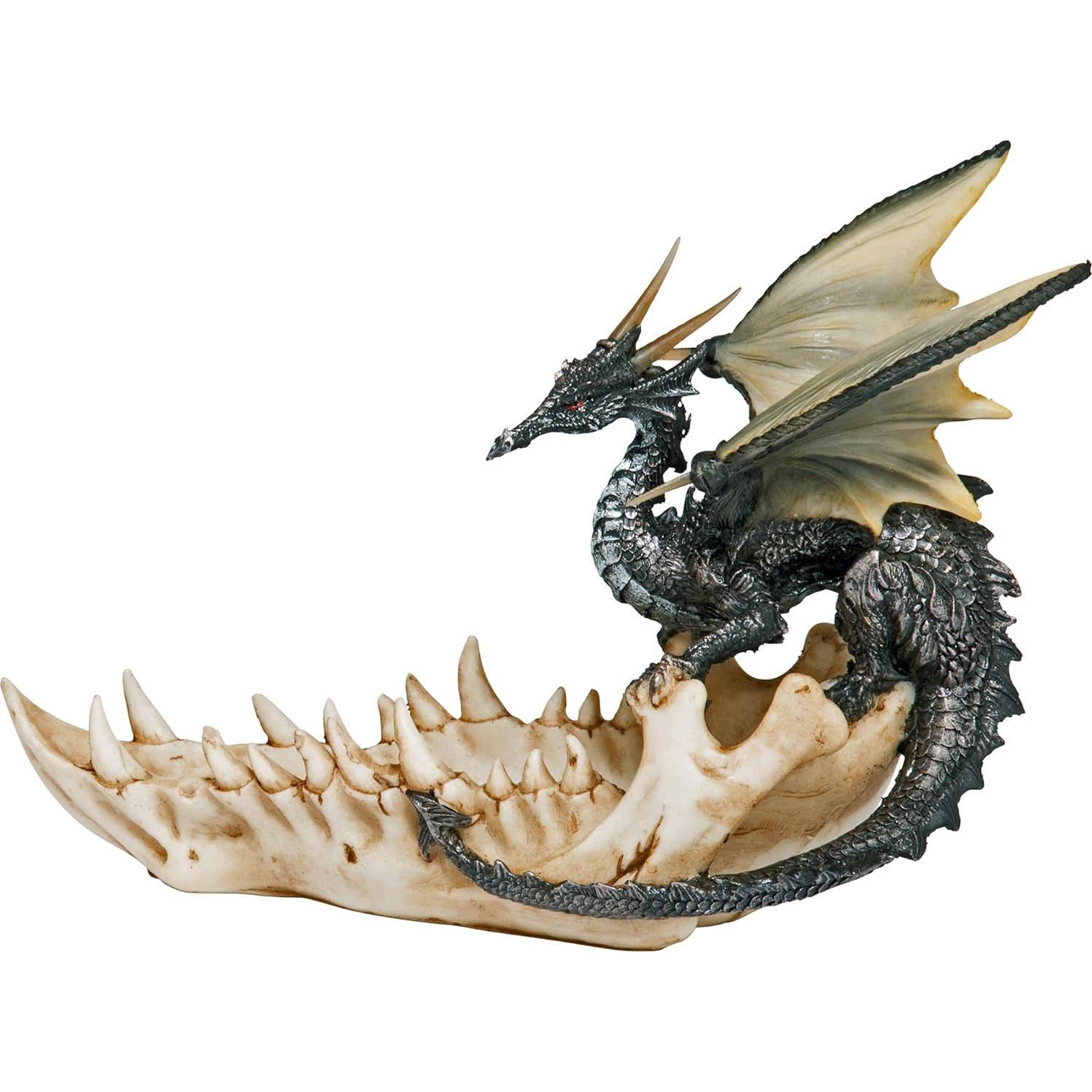 Estatua de Ofrenda Dragón Design Toscano 23 cm Poliresina