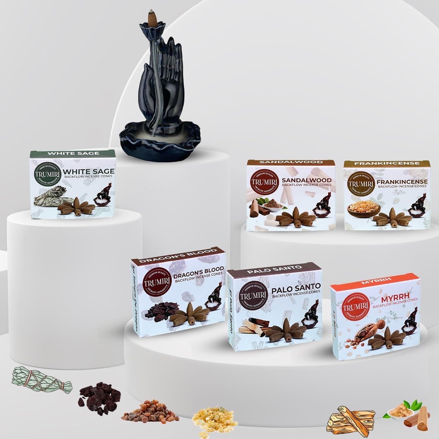 Conos de Incienso de Retroceso TRUMIRI Woody - 60 Piezas