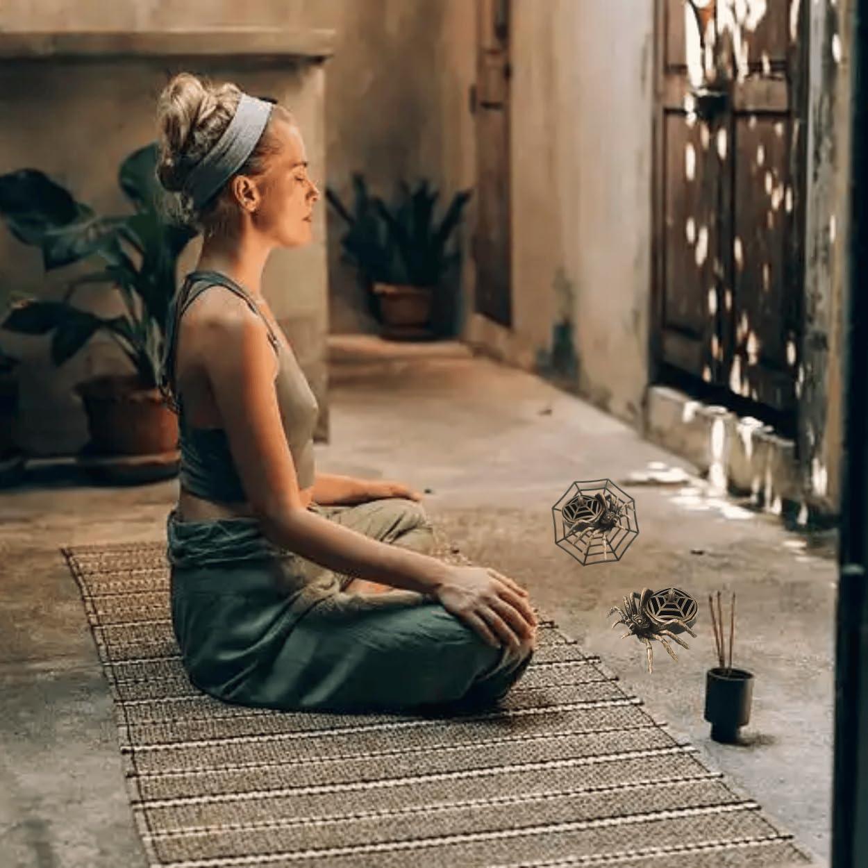 Quemador de Incienso Mini KKpxafl en Forma de Araña - 2 Piezas