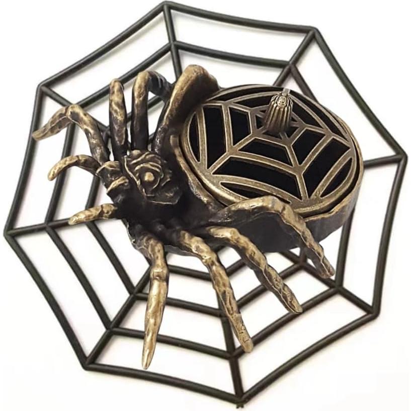 Quemador de Incienso Mini KKpxafl en Forma de Araña - 2 Piezas
