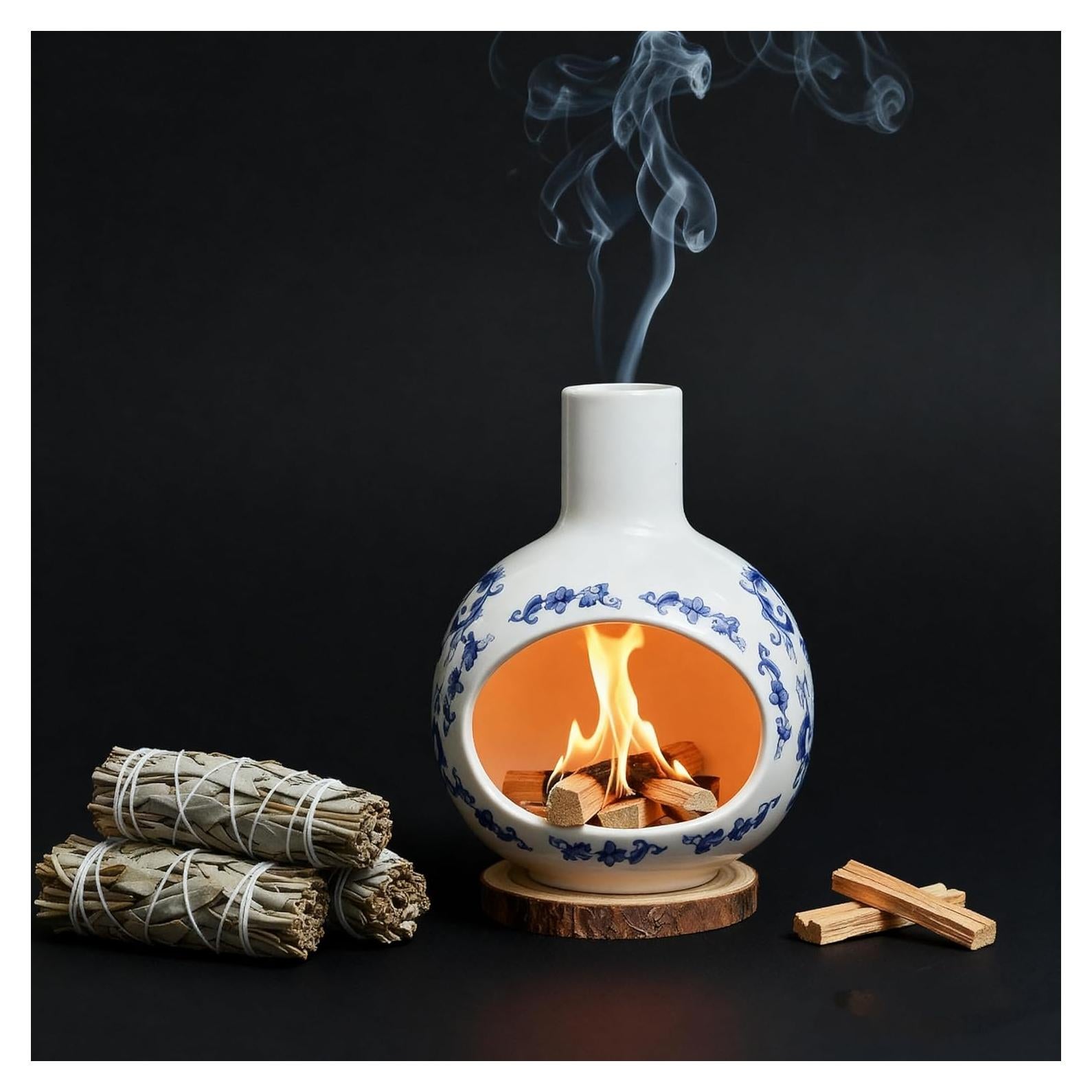 Soporte de Palo Santo Cerámica Youmtool 12.7cm Hecho a Mano