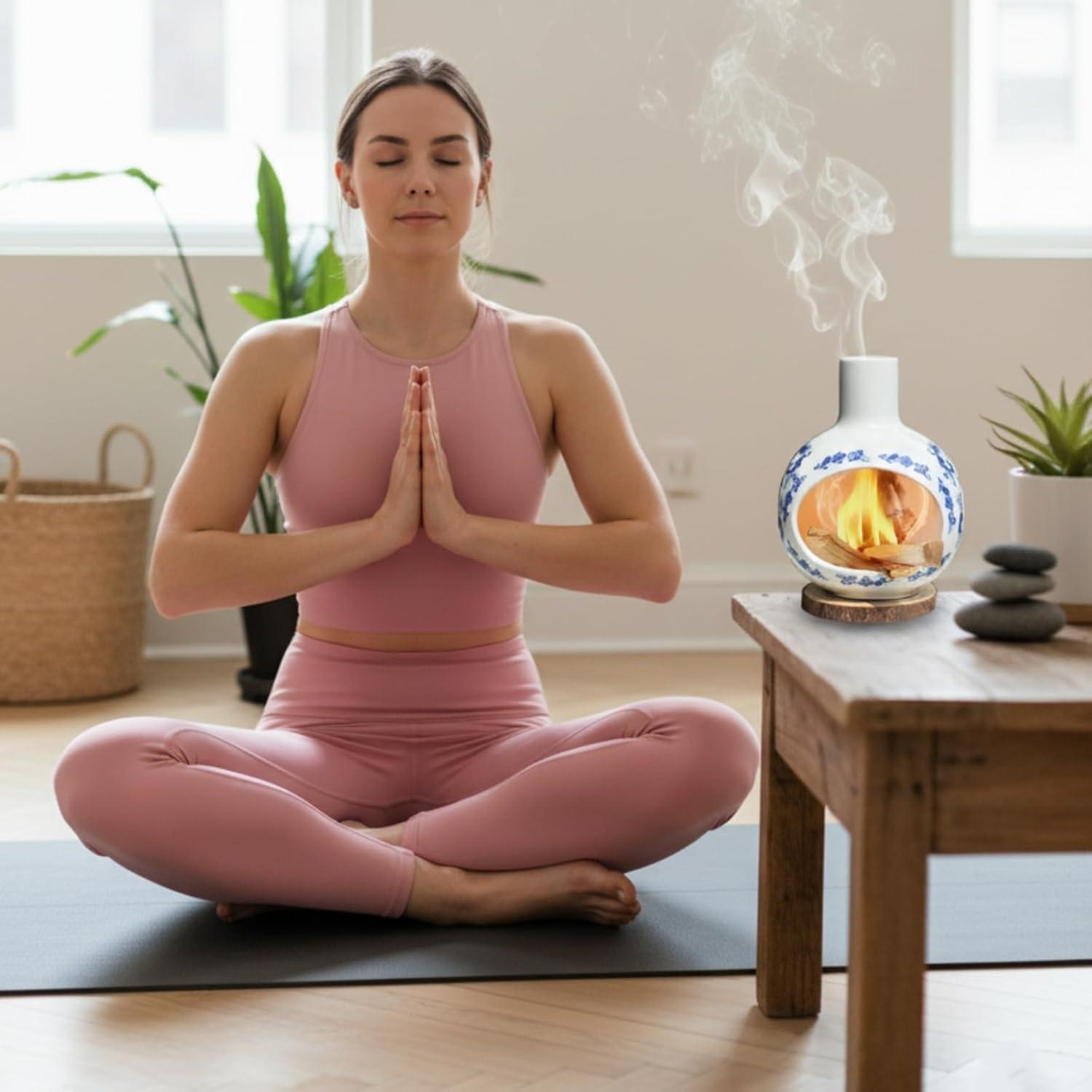 Soporte de Palo Santo Cerámica Youmtool 12.7cm Hecho a Mano