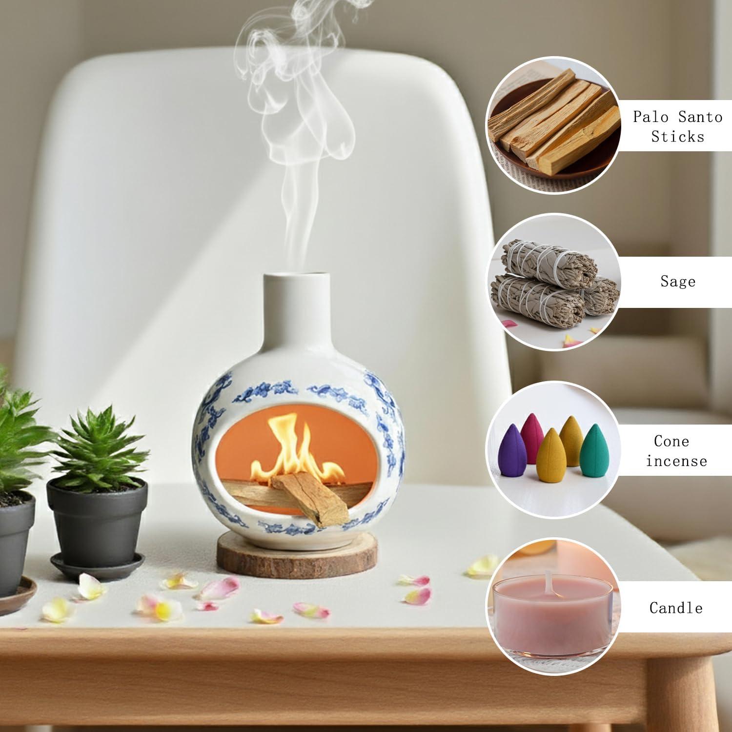 Soporte de Palo Santo Cerámica Youmtool 12.7cm Hecho a Mano