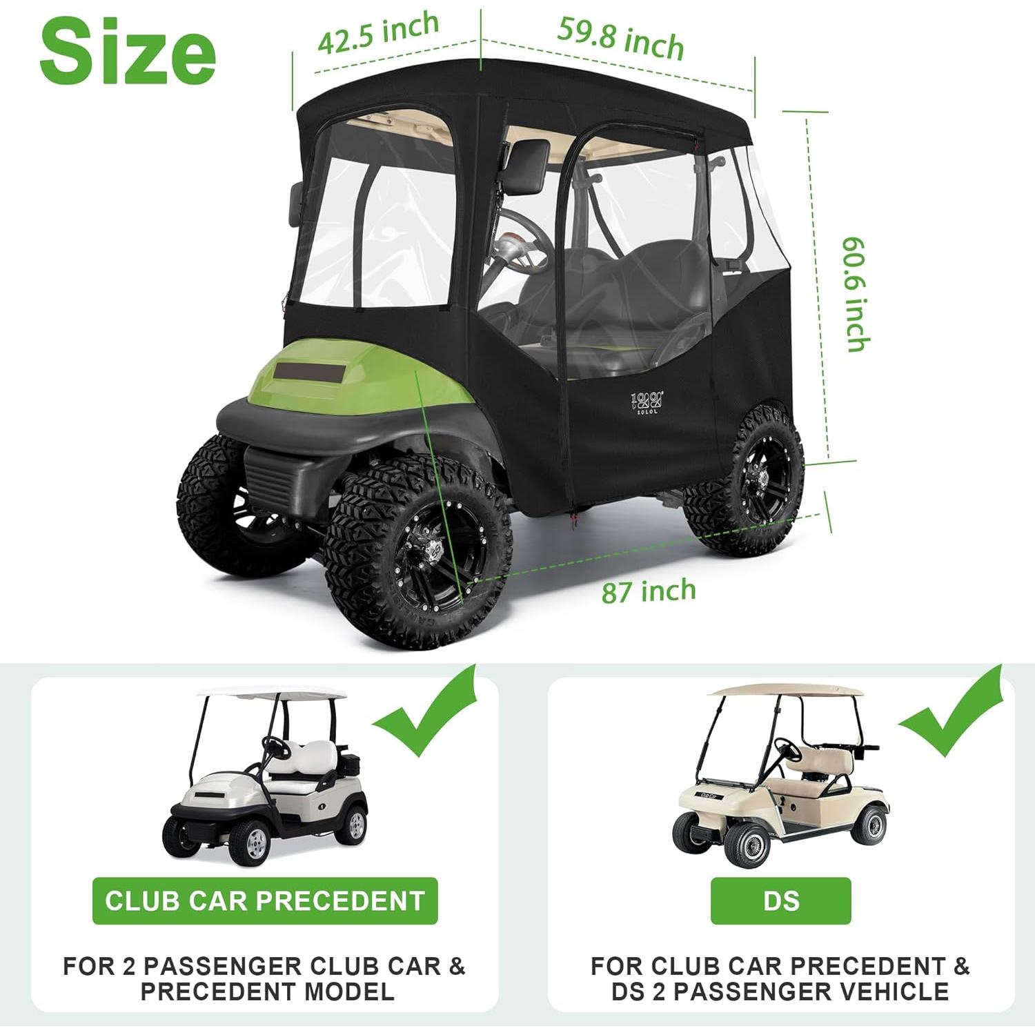 Cubierta Enclosure 10L0L para Carro de Golf 2 Pasajeros