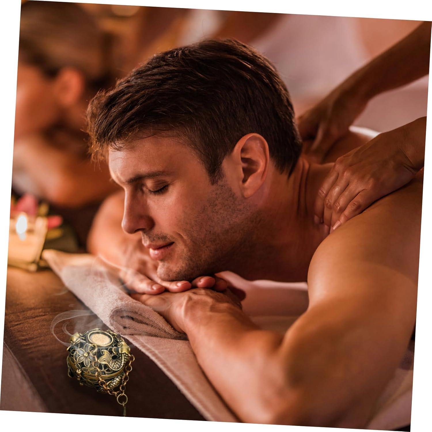 Soporte colgante de incienso IMIKEYA de cobre 4.5 cm