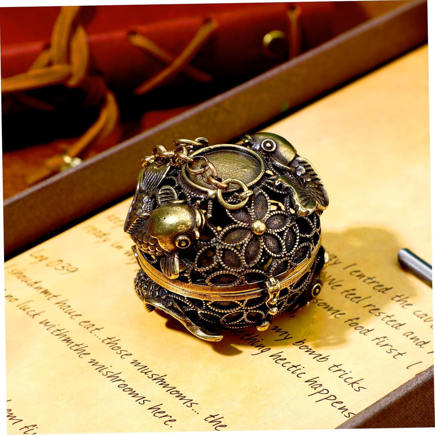 Soporte colgante de incienso IMIKEYA de cobre 4.5 cm