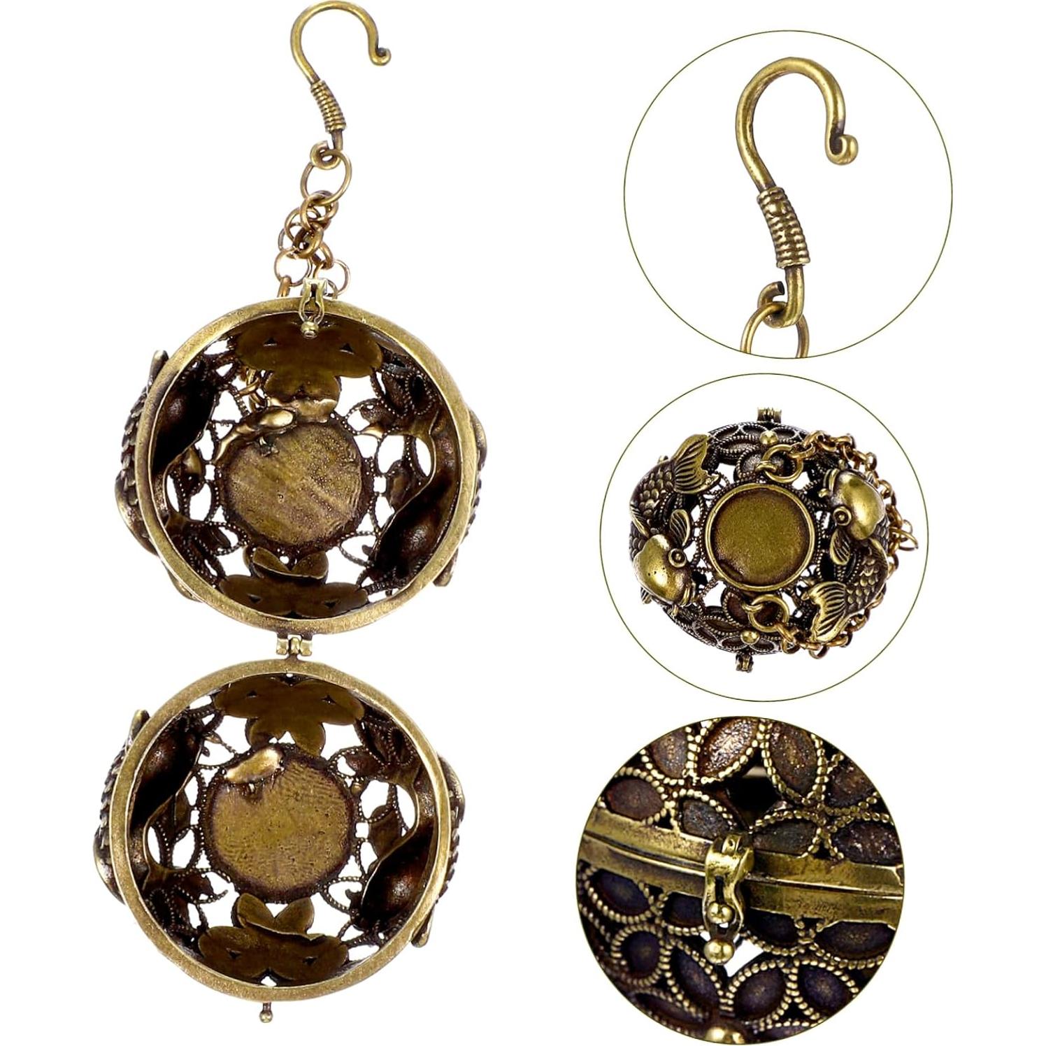 Soporte colgante de incienso IMIKEYA de cobre 4.5 cm