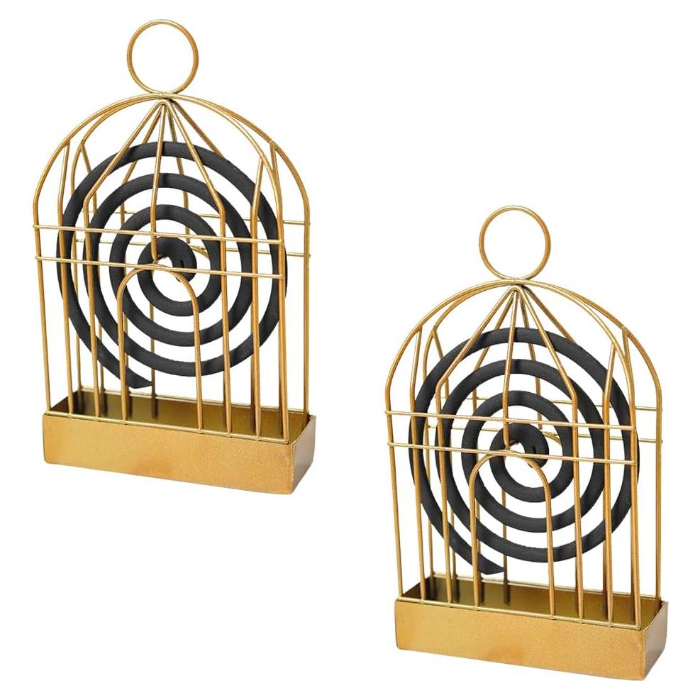 Soporte de Metal para Espirales de Mosquitos DSBGKJI Dorado