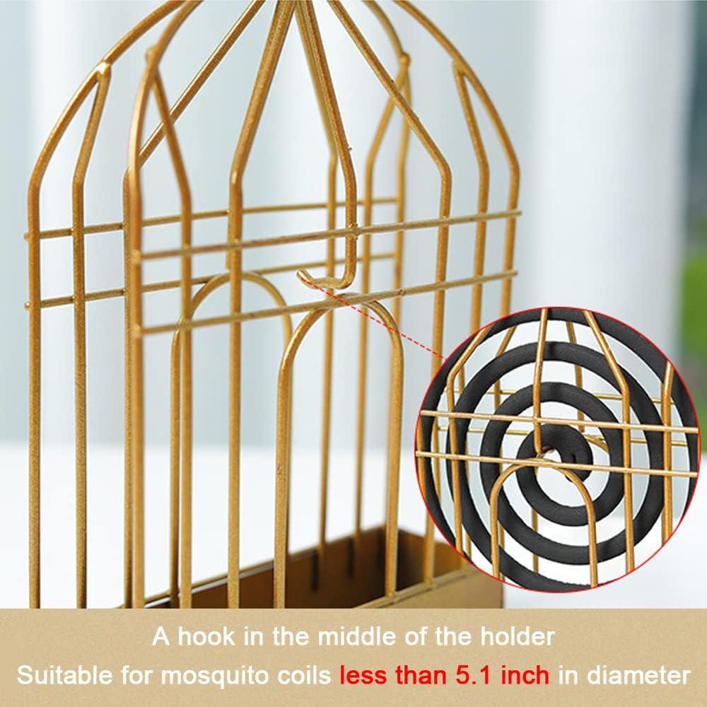 Soporte de Metal para Espirales de Mosquitos DSBGKJI Dorado