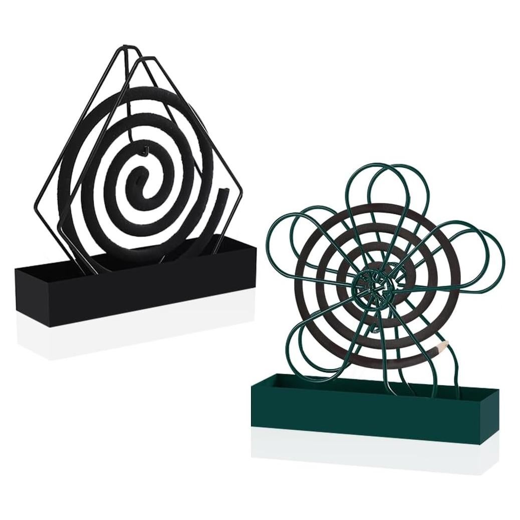 Soporte de Espiral de Mosquito DIYBravo - Metal Ignífugo 2 Piezas