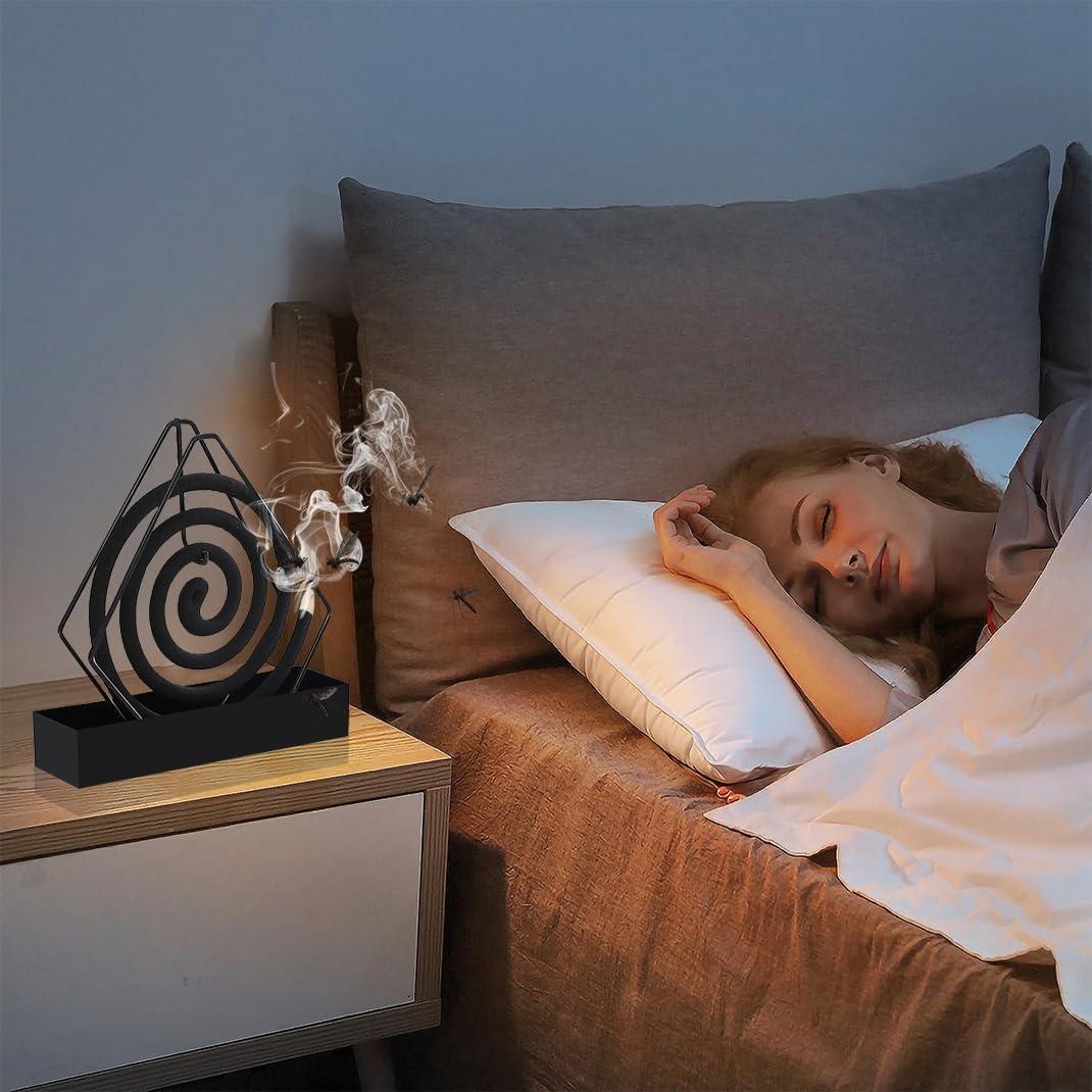 Soporte de Espiral de Mosquito DIYBravo - Metal Ignífugo 2 Piezas