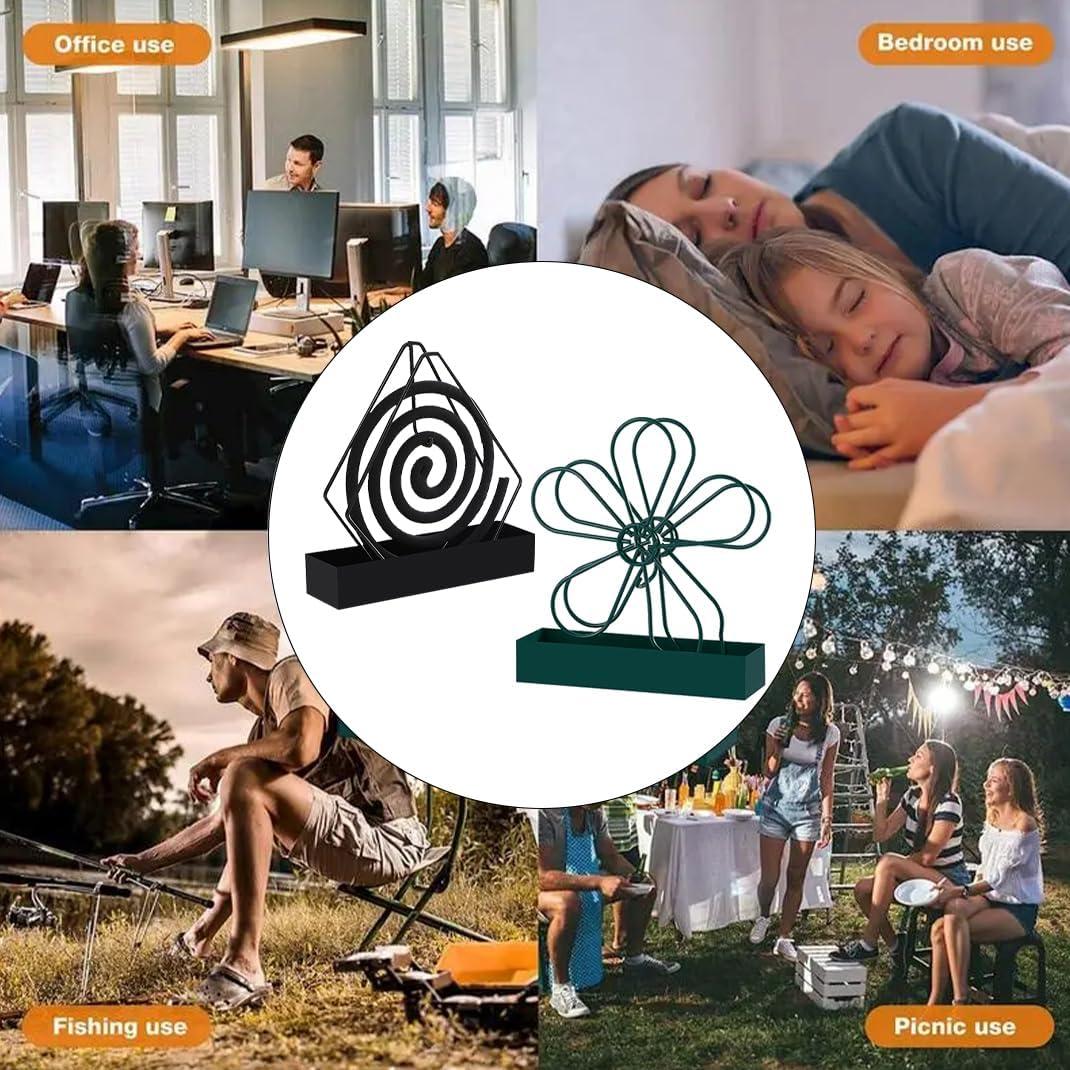 Soporte de Espiral de Mosquito DIYBravo - Metal Ignífugo 2 Piezas