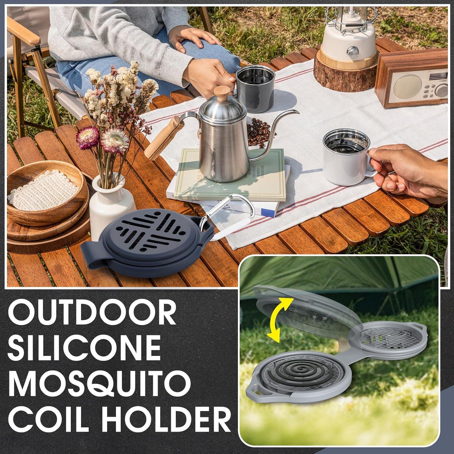 Soporte para Espirales de Mosquitos Colingmill - 3 Pcs Silicona