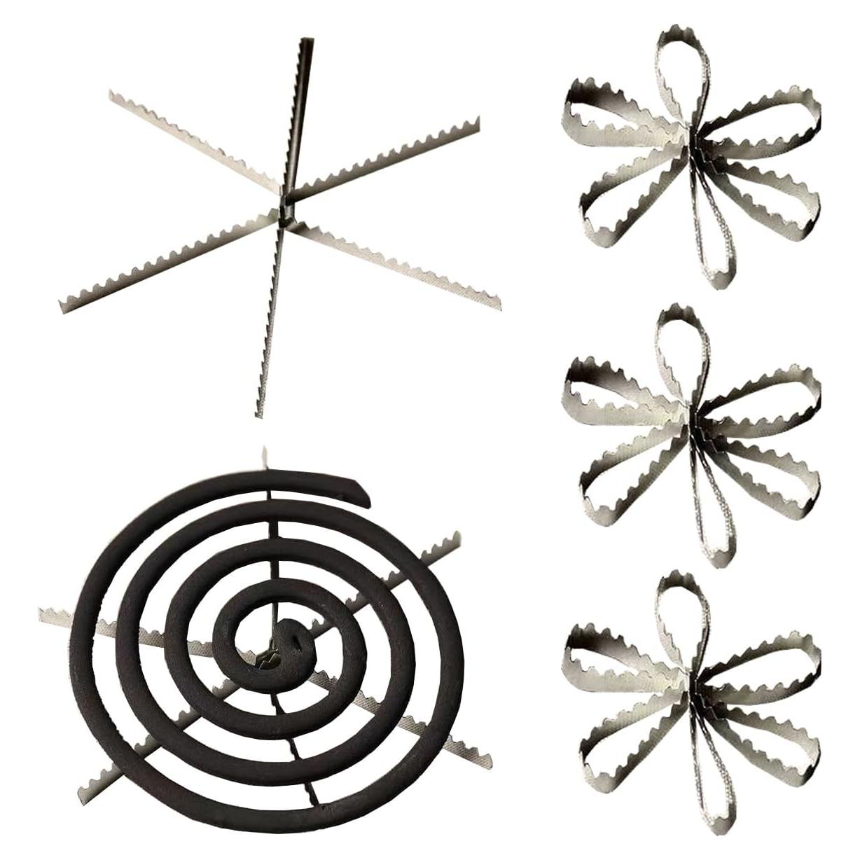10 Soportes de Espiral para Mosquitos SquEqu Acero Inoxidable