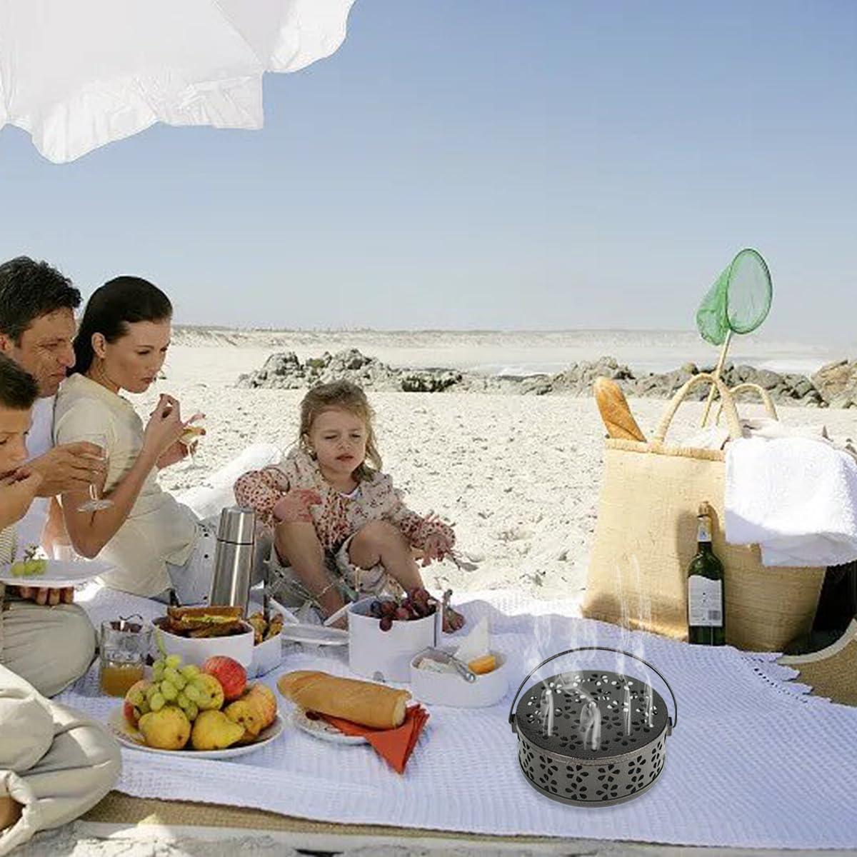 Soporte de Bobina de Incienso Retro Qicfrk - 4 Piezas 13.5 cm