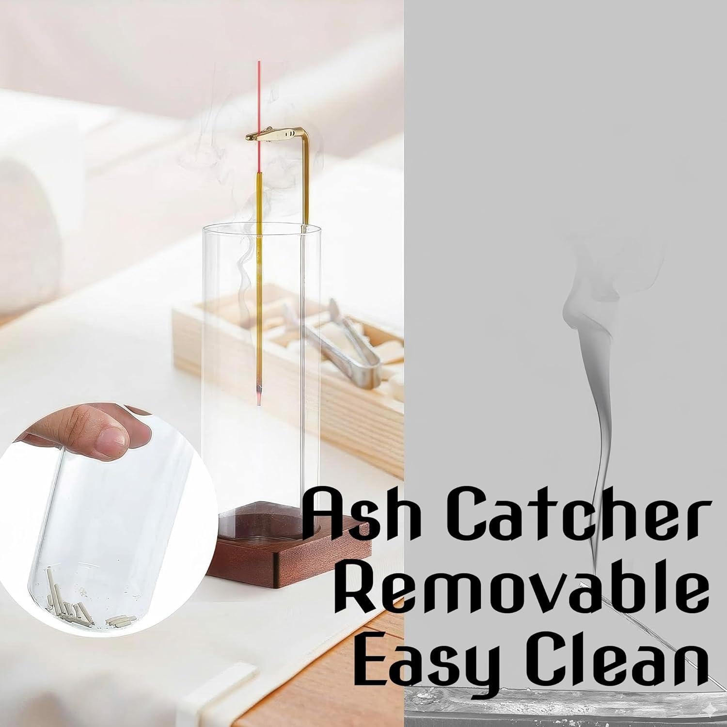 Quemador de Incienso Colgante Chiorgone con Recogedor de Vidrio