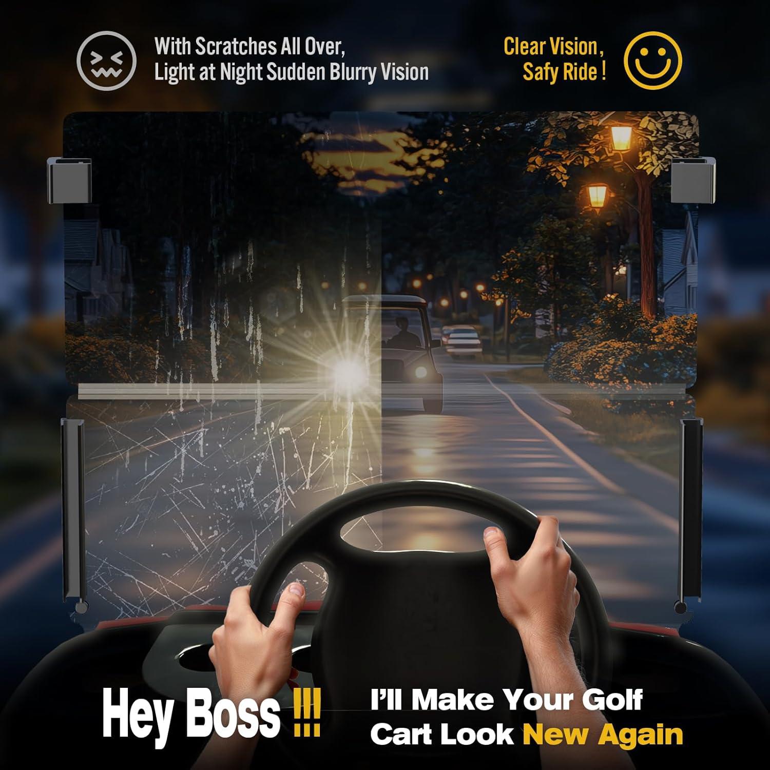 Parabrisas Plegable Club Car Precedent Acrílico 95.25x85.09cm