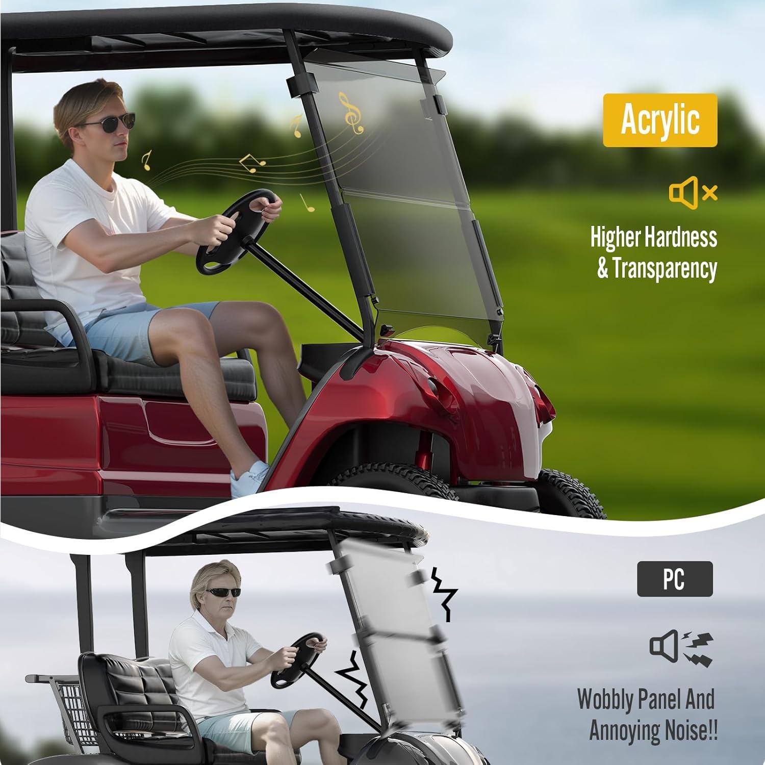 Parabrisas Plegable Club Car Precedent Acrílico 95.25x85.09cm