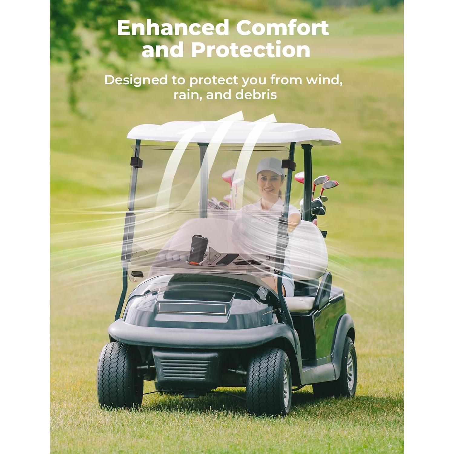 Parabrisas Plegable KEMIMOTO para Carrito de Golf Club Car 2004+