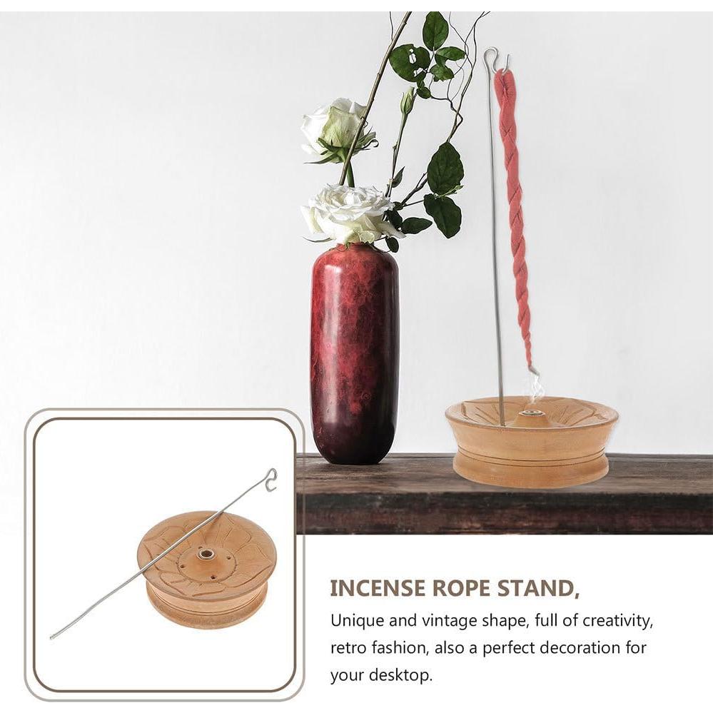 Soporte de Incienso de Cuerda Cabilock - 2 Piezas - Estilo Tibetano