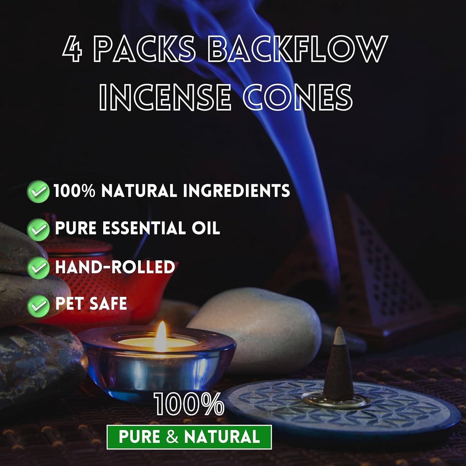 Conos de Incienso de Retroceso Soul Sticks - 40 Pcs Canela