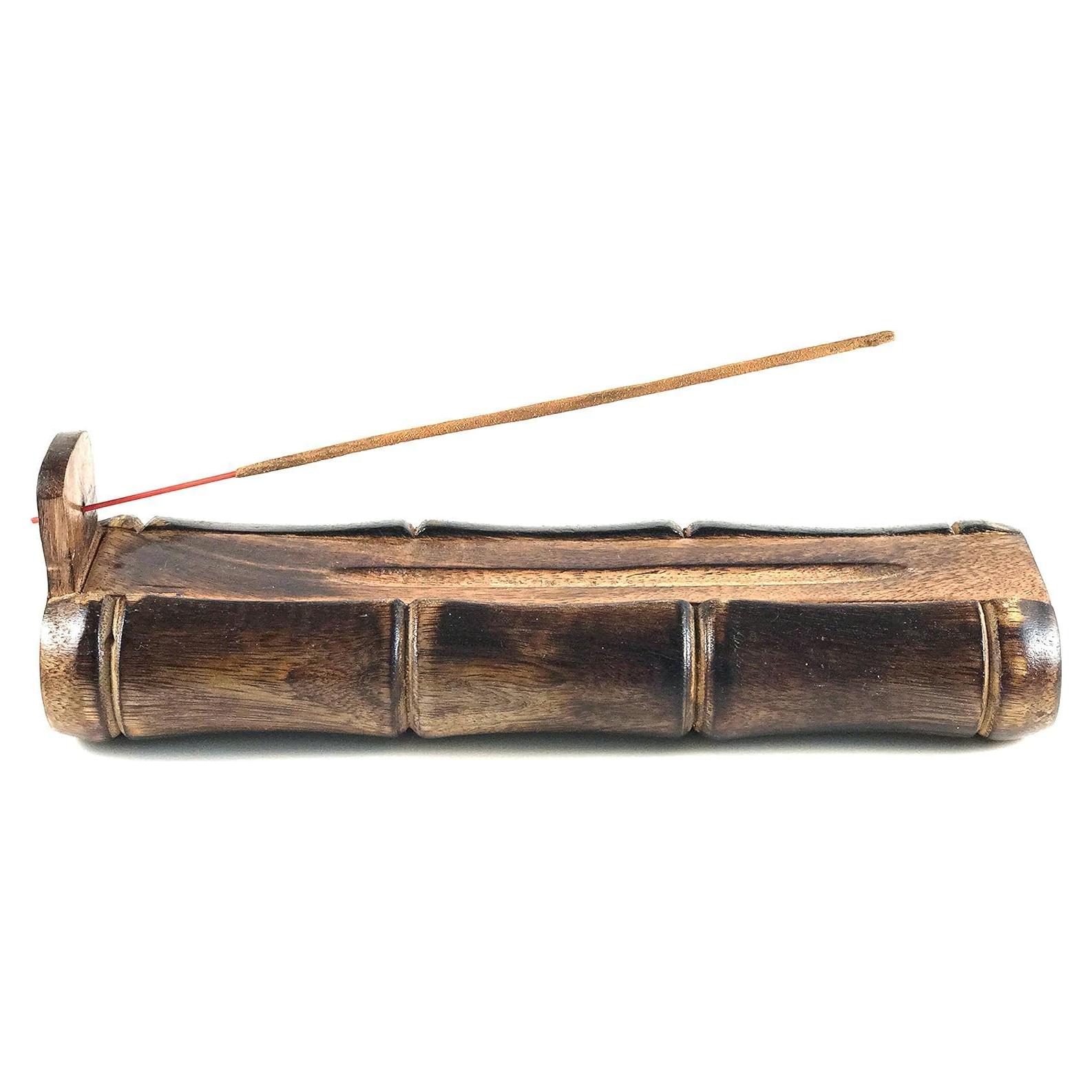 Soporte de Incienso TREELANCE de Madera de Mango con Almacenamiento