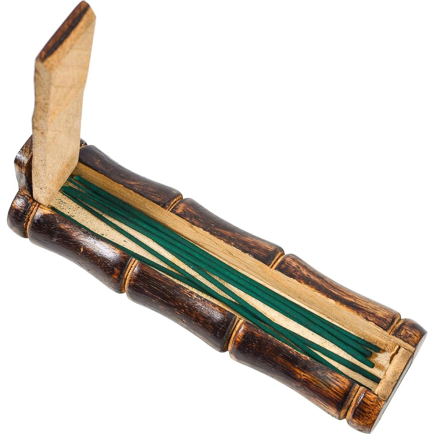 Soporte de Incienso TREELANCE de Madera de Mango con Almacenamiento