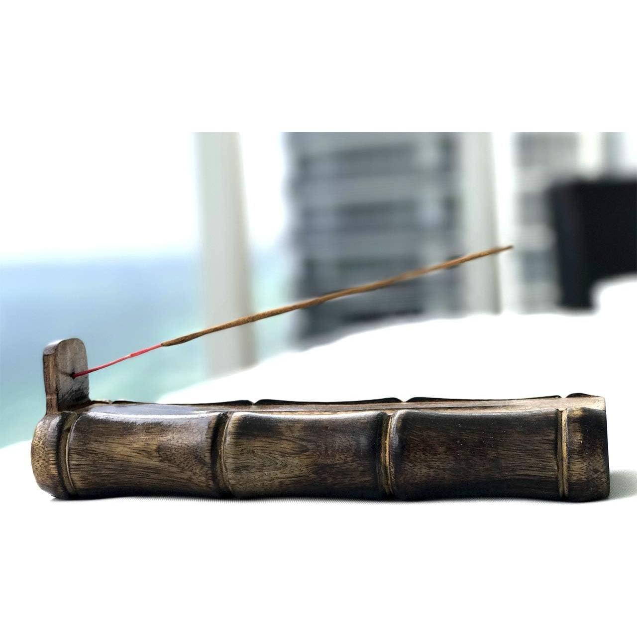 Soporte de Incienso TREELANCE de Madera de Mango con Almacenamiento