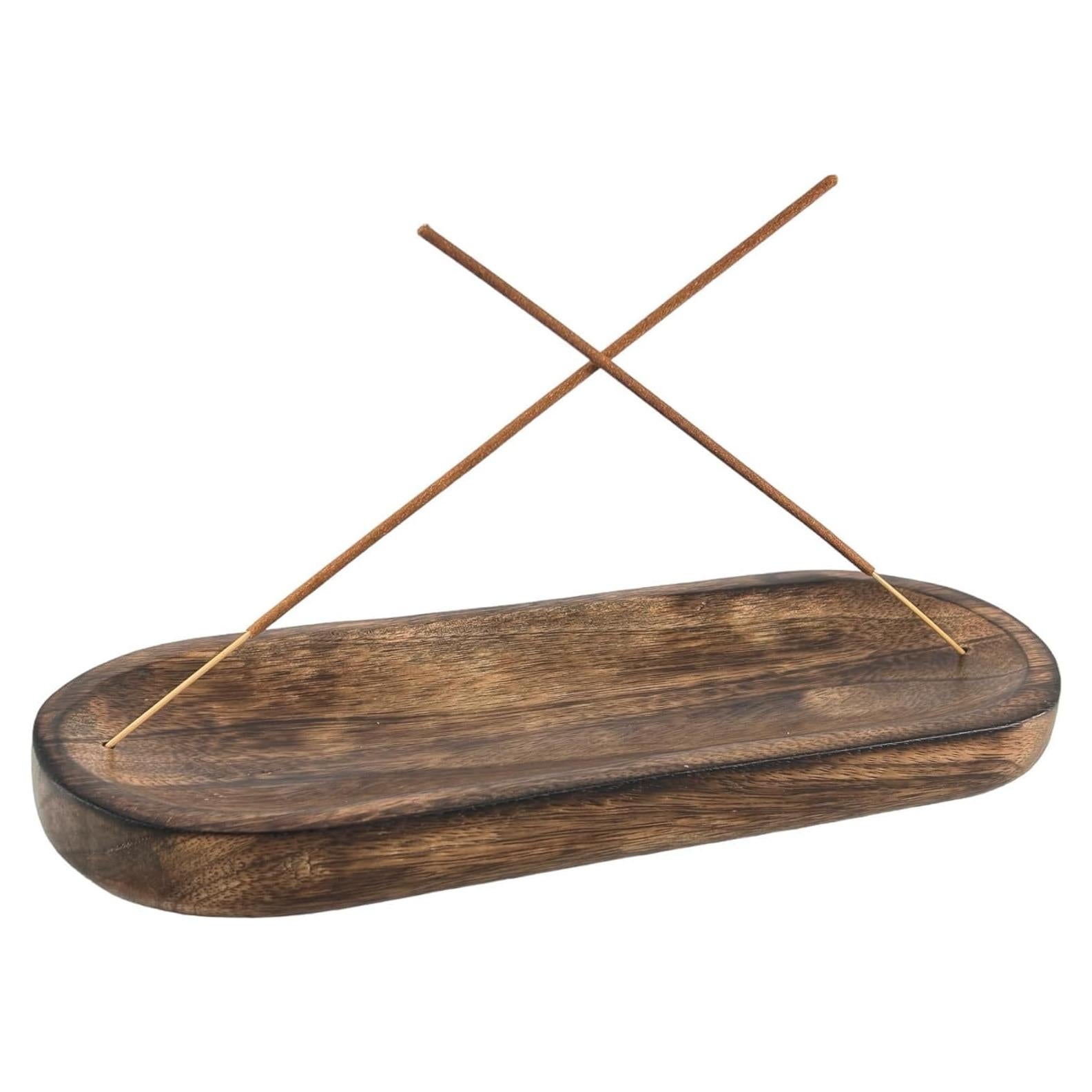 Soporte de Incienso de Madera Hecha a Mano Hogar Terrestre