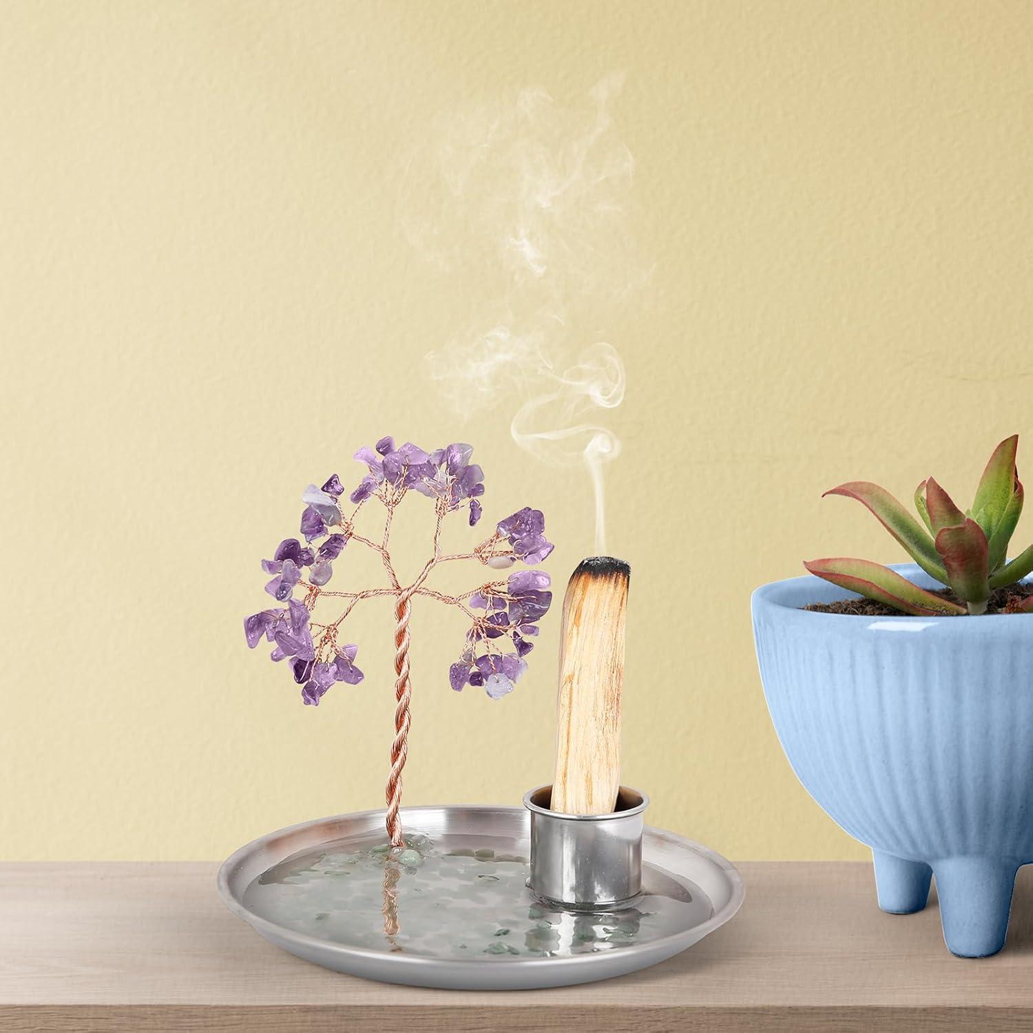 Soporte de Incienso OTOFY Árbol de Dinero 14 cm Hecho a Mano