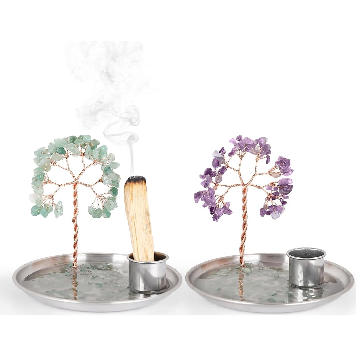 Soporte de Incienso OTOFY Árbol de Dinero 14 cm Hecho a Mano