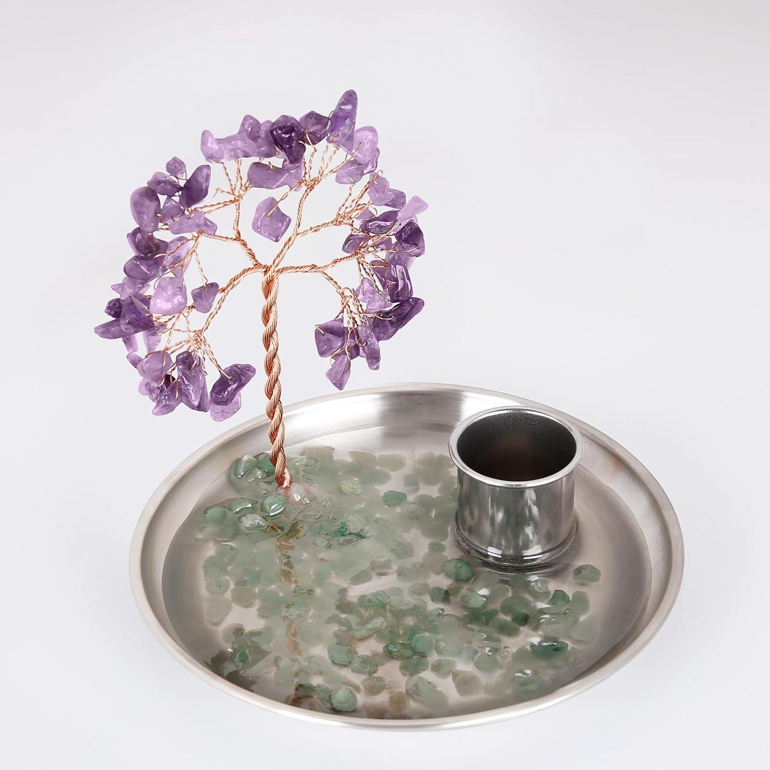 Soporte de Incienso OTOFY Árbol de Dinero 14 cm Hecho a Mano