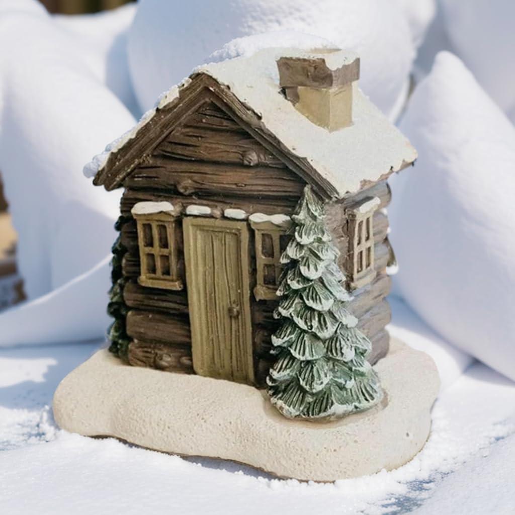 Horno de Incienso Cabaña de Madera MaiQidd con 2 Conos