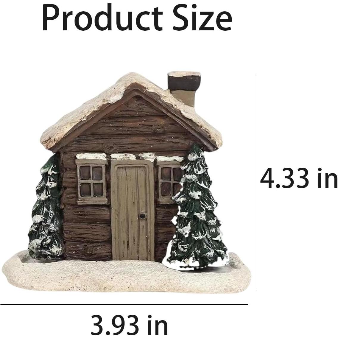 Horno de Incienso Cabaña de Madera MaiQidd con 2 Conos