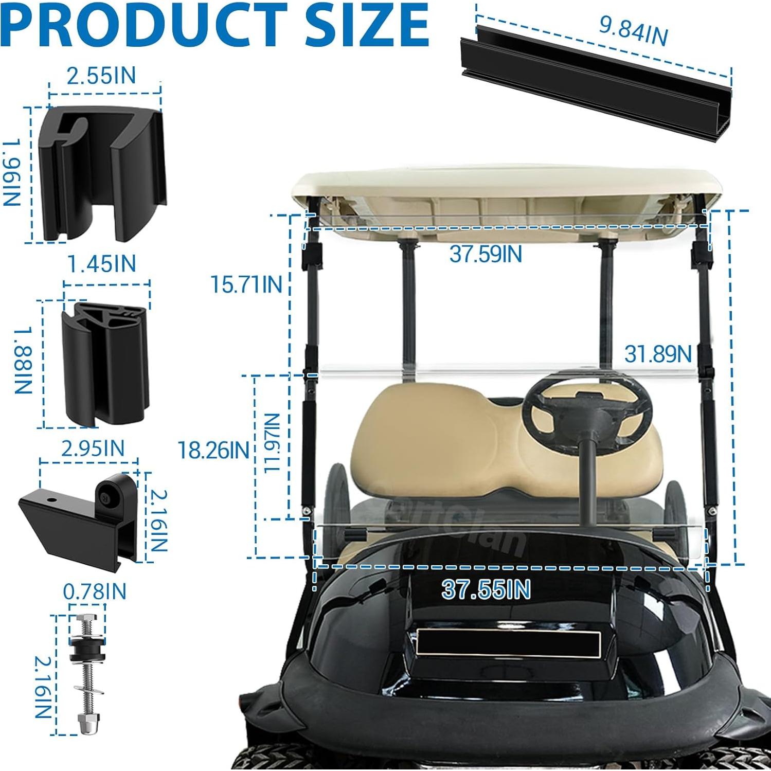 Parabrisas Plegable Club Car Precedent Onward Tempo 2004+