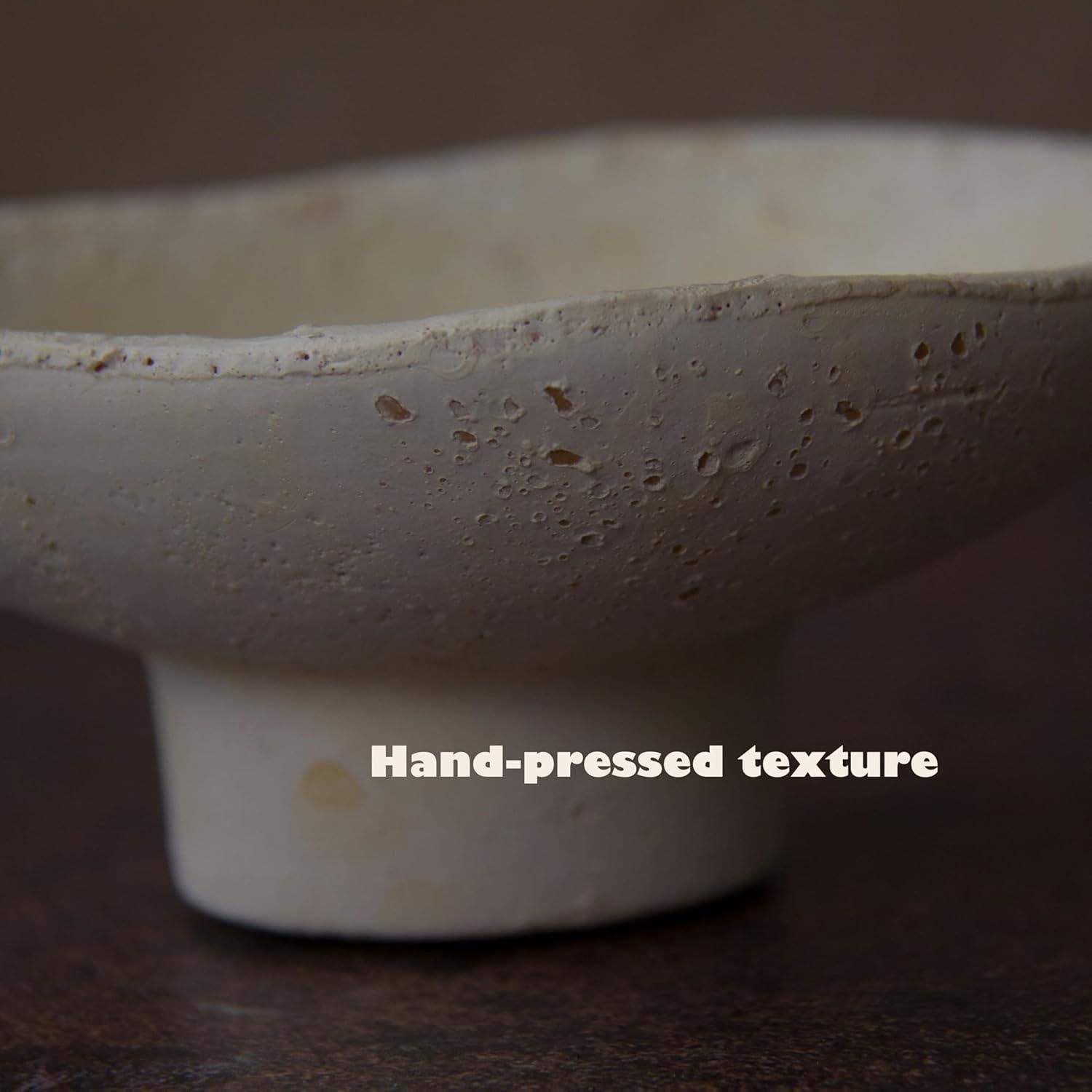 Soporte de Incienso de Terracota Liandxy Blanco Roto 13x5.8cm