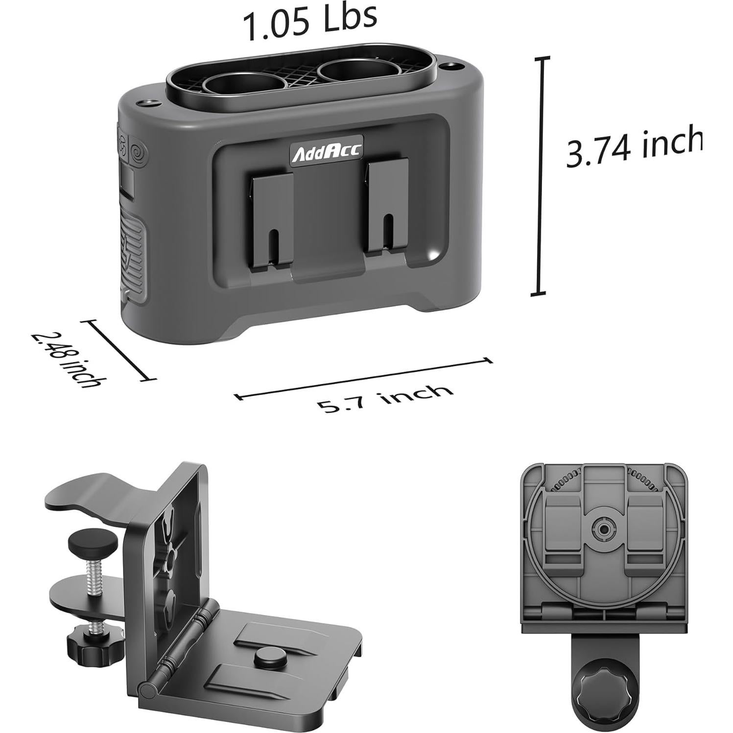 Ventilador de Carrito de Golf AddAcc Recargable 5 Velocidades