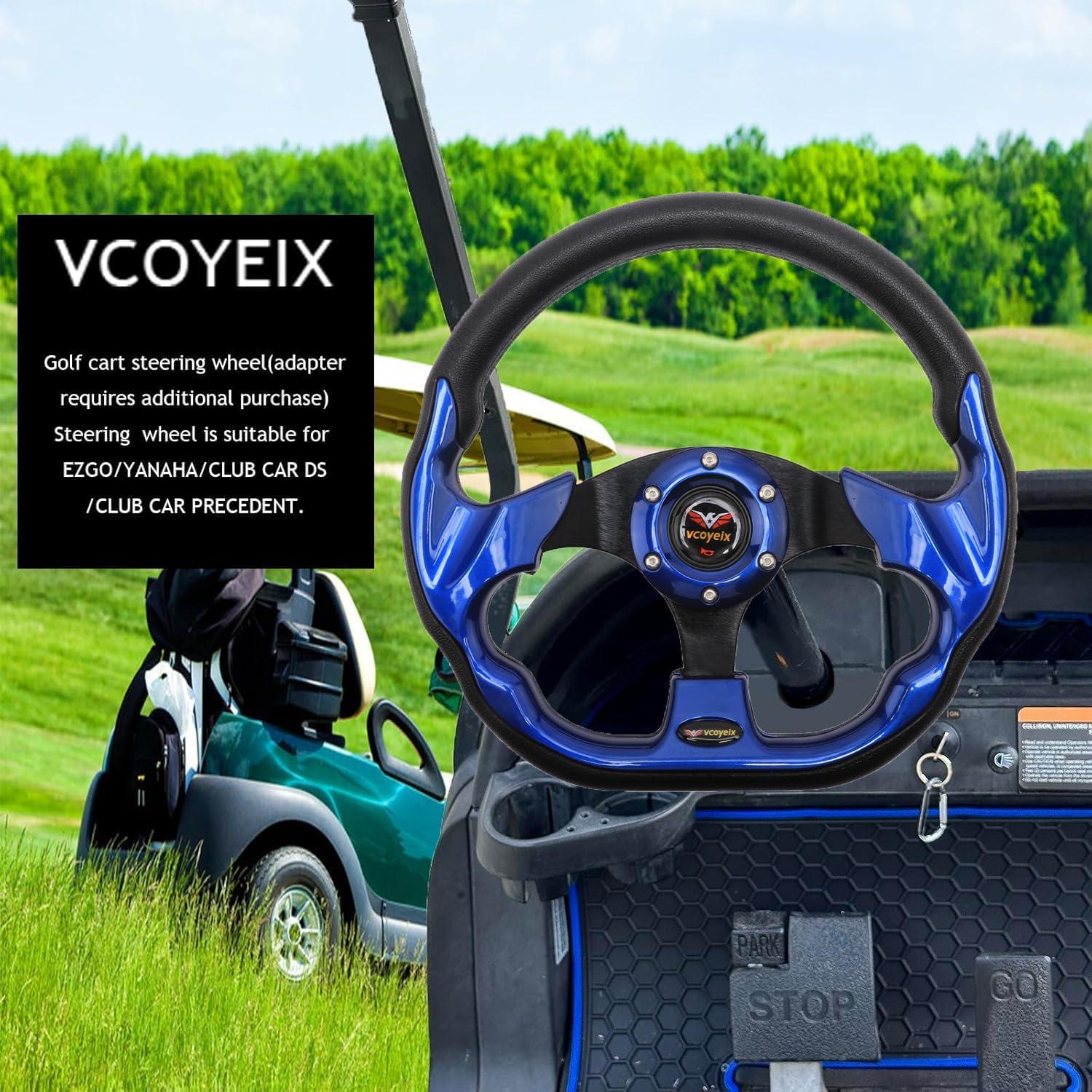 Rueda de dirección universal 31.75 cm vcoyeix azul para carrito de golf