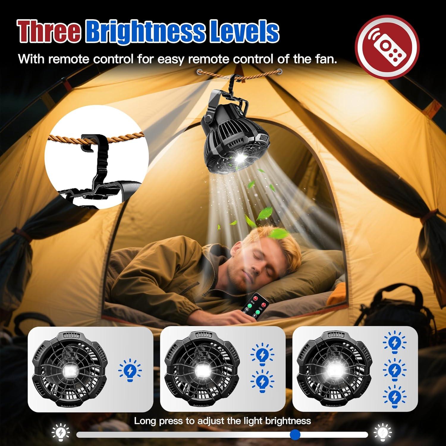 Ventilador de Carro de Golf NOKINS NKSFANX10 Recargable 6W